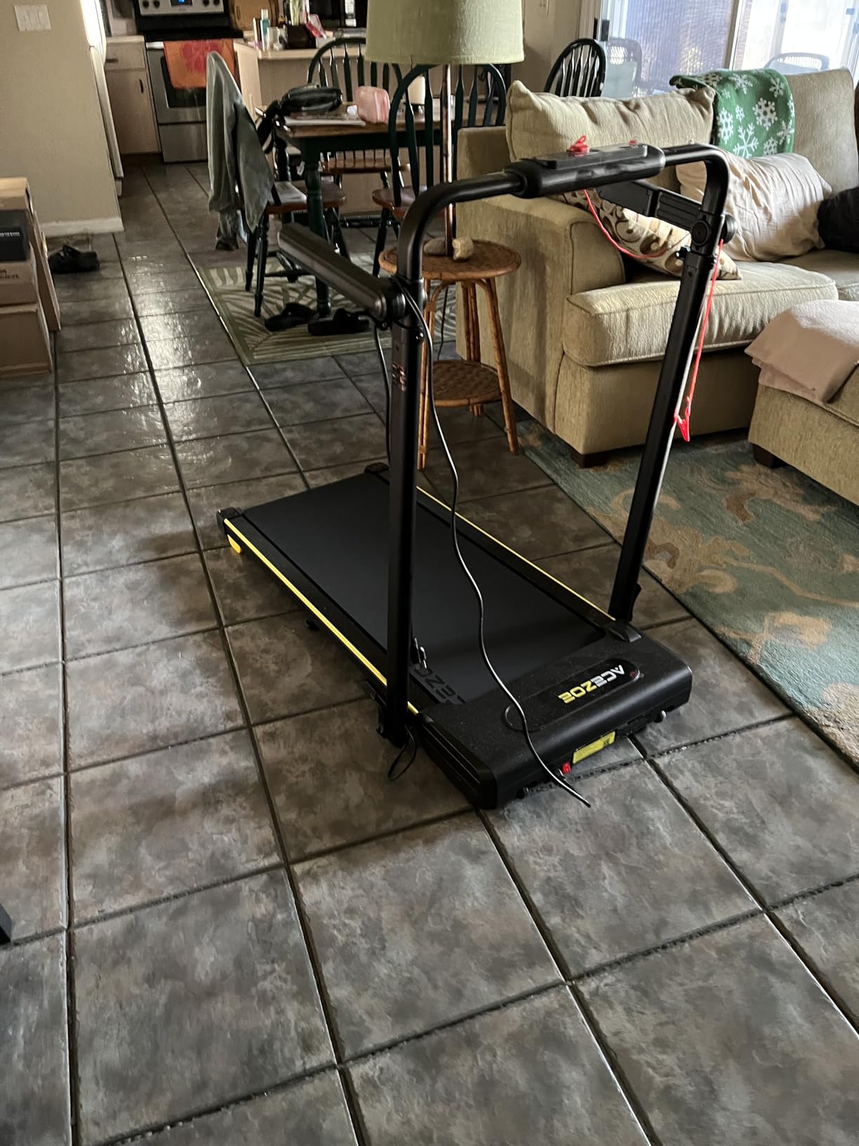 Acezoe 3 in 1 Under Desk Treadmill with Incline, Walking Pad with Removable Desk Workstation, Adjustable Height, 300lbs Capacity customer photo 2