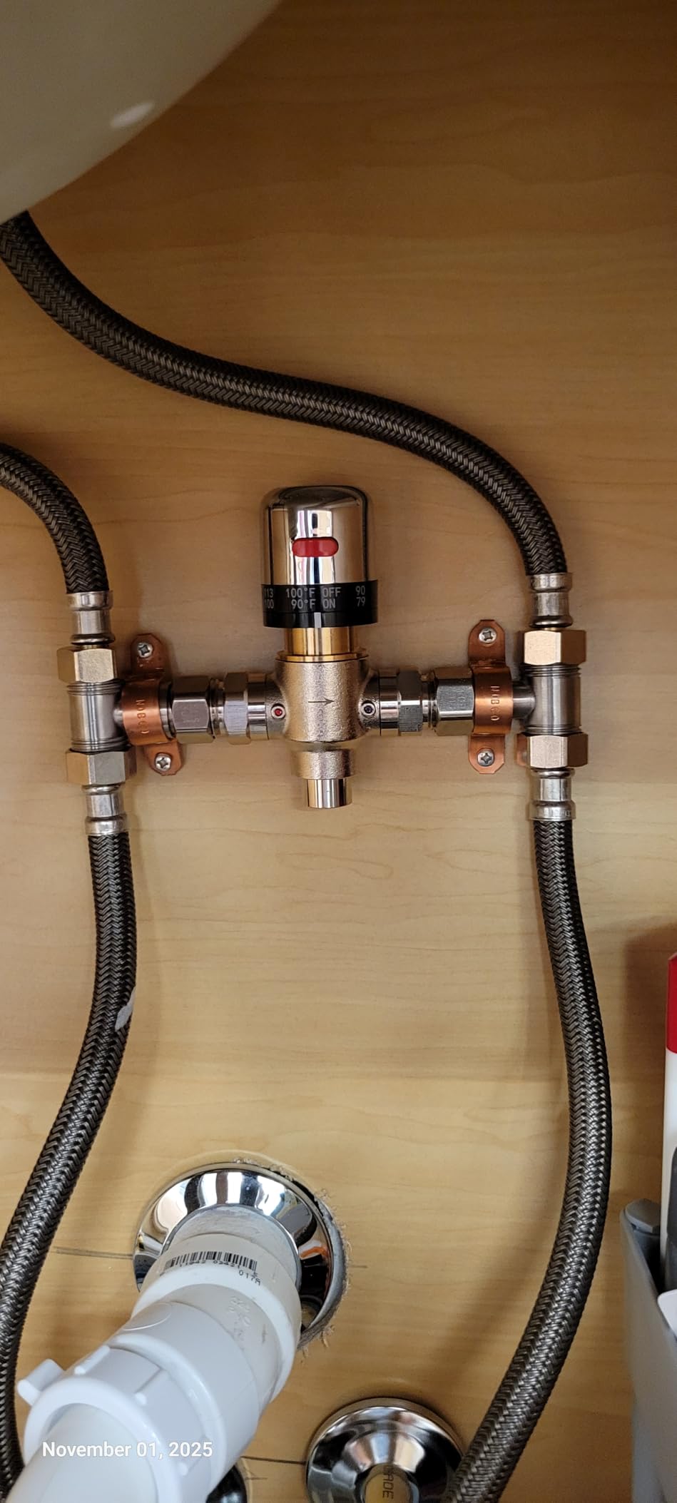 Instant Hot Water Recirculating Pump Kit for Tank Water Heater, Circulation Pump for House with 304 Stainless Steel Adjustable Bypass Valve and Timer, Replace 595916 0955805(3-Year Warranty) customer photo 1
