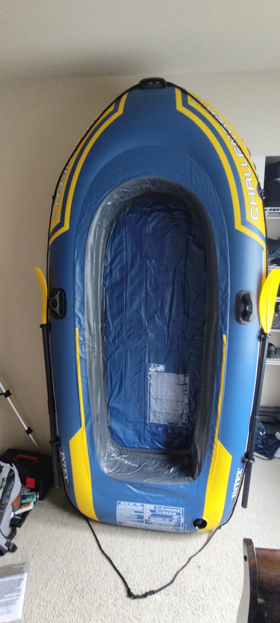 INTEX Challenger 2 Inflatable Boat Set: Includes Deluxe 48in Boat Oars and High-Output Pump customer photo 1