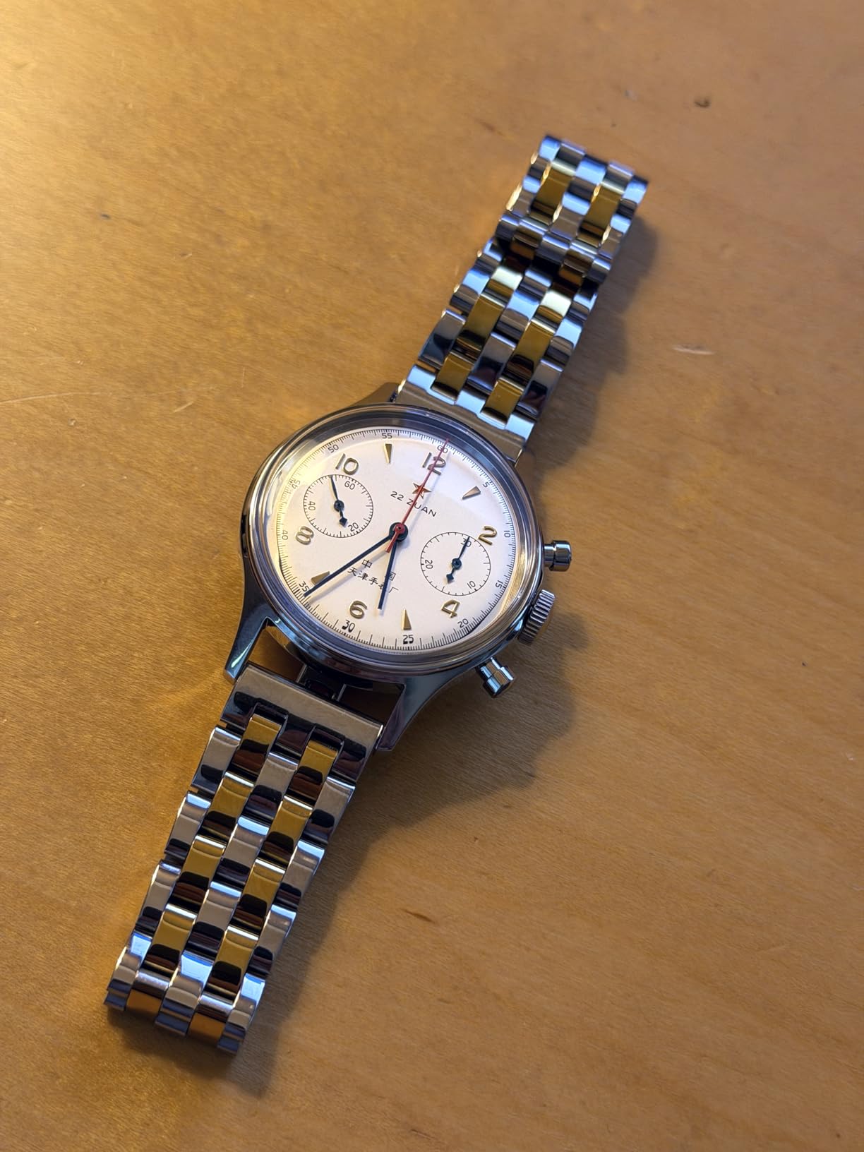 SEA-GULL Men's Mechanical Wristwatch, Seagull 1963 Aviation Chronograph Pilot Mechanical Watch, Manual Winding, GD 1963 International Edition, ST1901 customer photo 2