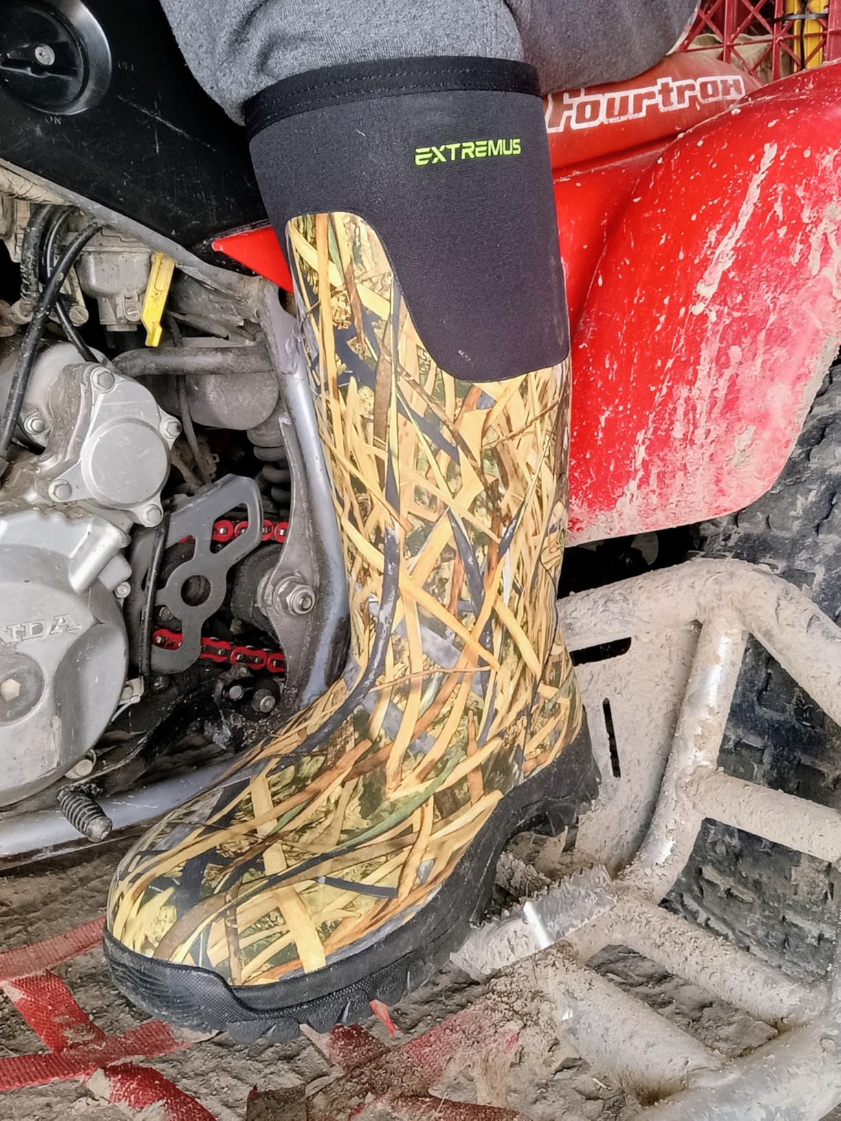Extremus MudRidge Hunting Boots by KastKing, Men's Waterproof Insulated Rubber Boots with 6mm Neoprene, All-terrain Anti-slip Sole, Warm Cold Weather Hunting, Fishing, Hiking & Farm Boots customer photo 1