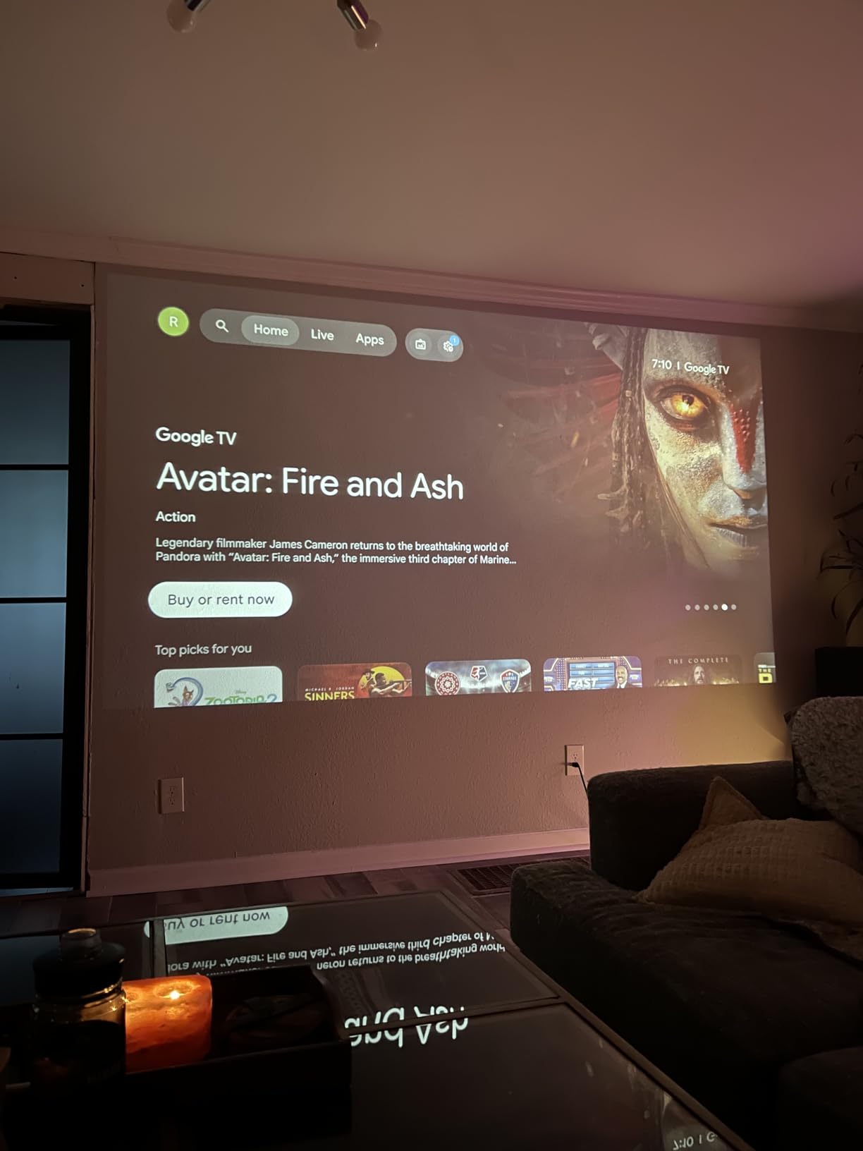 【Official Licensed Google TV】4K Smart Projector with WiFi and Bluetooth, VOPLLS Outdoor Projectors with Dolby/Auto Focus, Portable Movie Phone Wireless Gaming Wifi Proyector for Bedroom/Home/Celling customer photo 2
