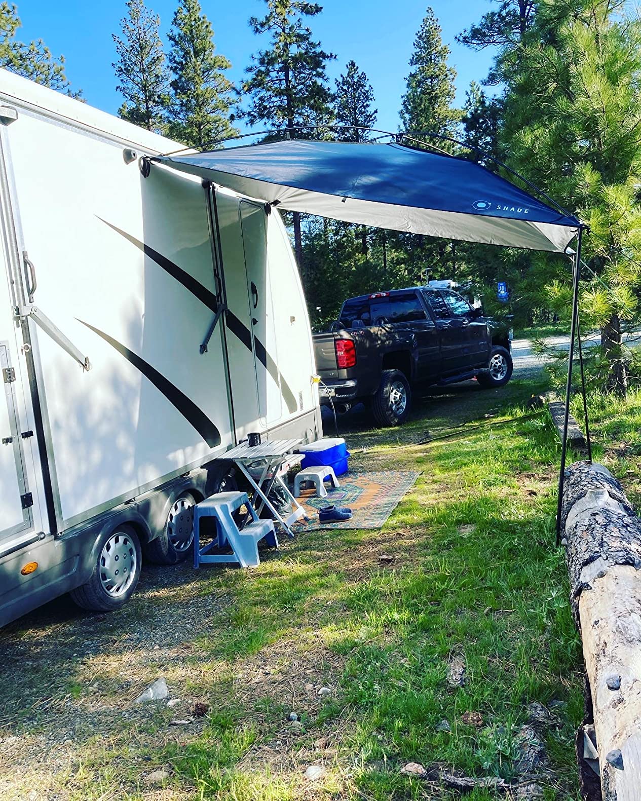 MoonShade Portable Vehicle Awning, Large 9' x 7' Lightweight Car Canopy for Trucks, SUVs, Vans, Campers & Outdoor Adventures customer photo 2