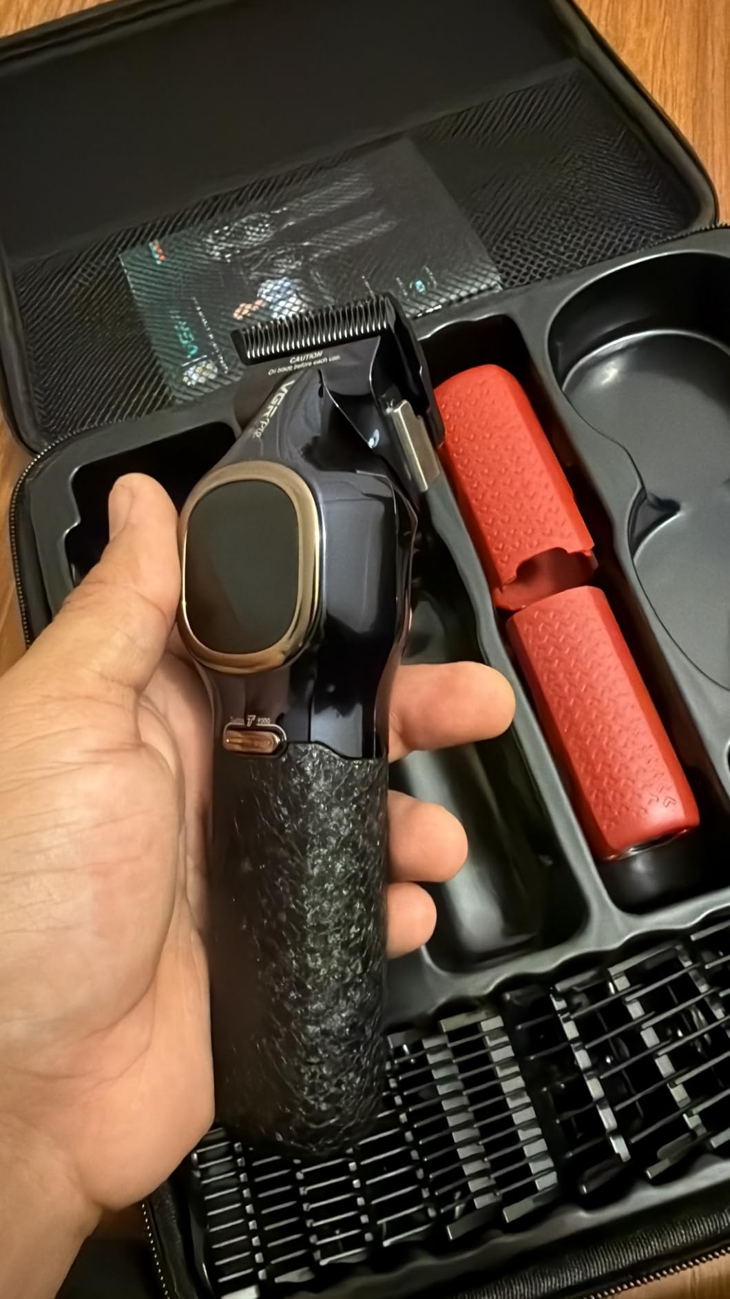 VGRPRO Professional Hair Clippers for Men, Professional Barber Clippers and Trimmer Set, Cordless Hair Clippers for Hair Cutting with Package Case, Powerful 9000 PRM Rechargable Electric Clippers customer photo 2