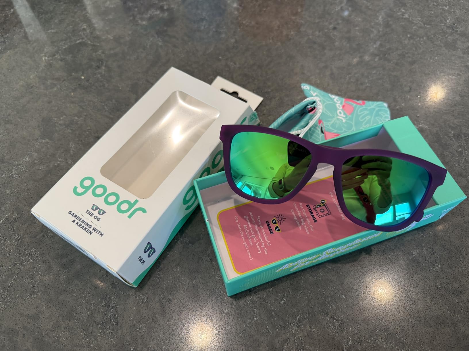 goodr Polarized Sunglasses, Medium Sized (OG), UV400 Protection, No Slip, No Bounce customer photo 2