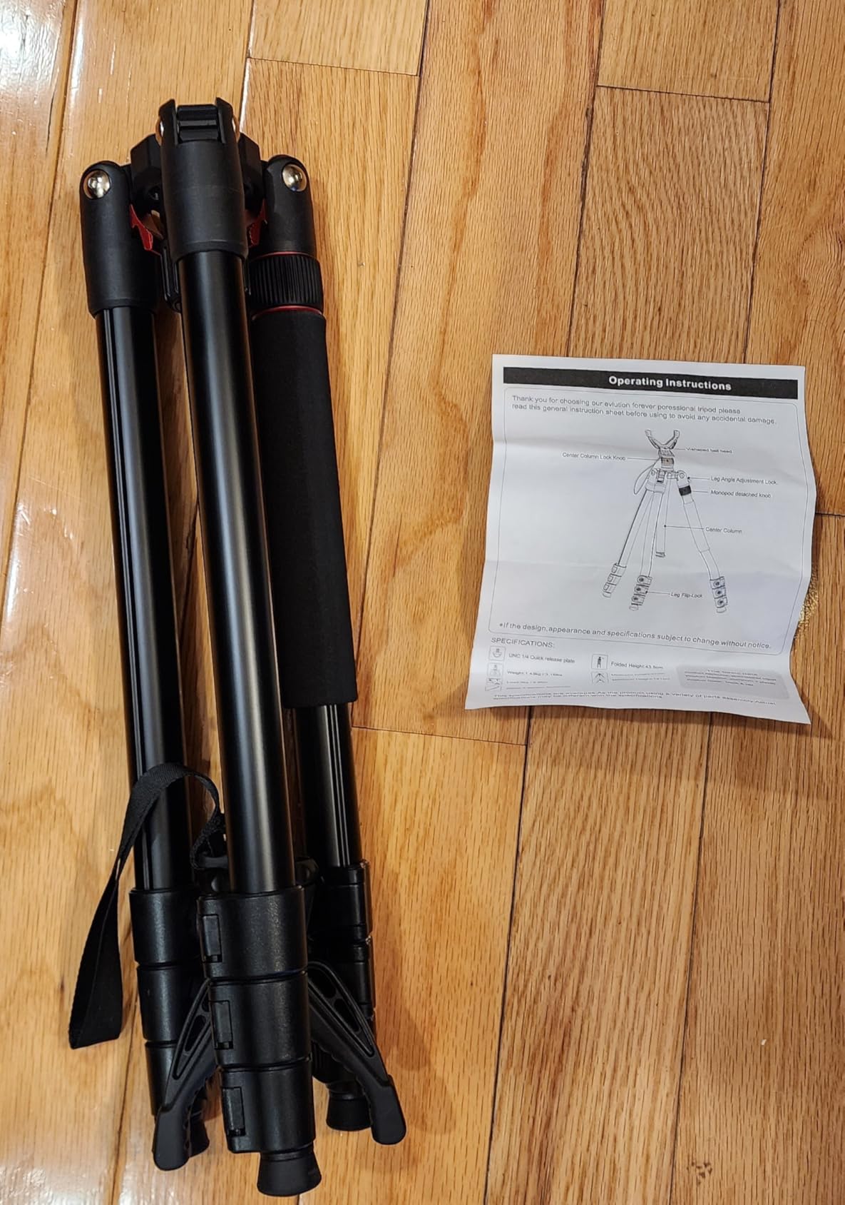 Adjustable Shooting Tripod for Rifles Shooting Stick Level-Lock 3-in-1 Tripod Monopod Bipod, 22.8