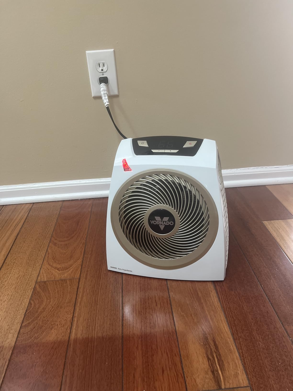 Vornado AVH10 (2025) Space Heater for Home, Fan Only Option, Digital Display with Adjustable Thermostat, Advanced Safety Features, Auto Climate Control, Whole Room Electric Heater for Indoors, White customer photo 1