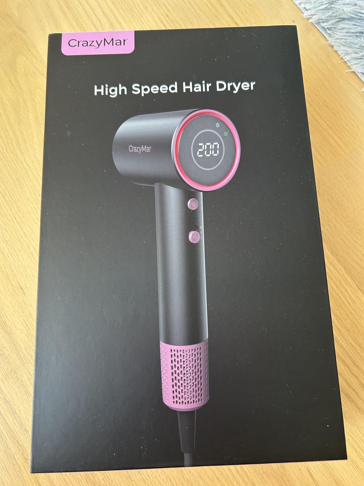 Ionic Hair Dryer with Diffuser and Concentrator- 180000 RPM High Speed Blow Dryer, 3 Min Fast Drying, Heat-Control, Low Noise, Lightweight, Salon Professional Blow Dryer for Women, Men (Rose Pink) customer photo 1