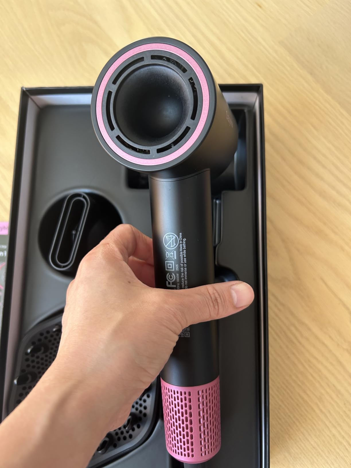 Ionic Hair Dryer with Diffuser and Concentrator- 180000 RPM High Speed Blow Dryer, 3 Min Fast Drying, Heat-Control, Low Noise, Lightweight, Salon Professional Blow Dryer for Women, Men (Rose Pink) customer photo 2