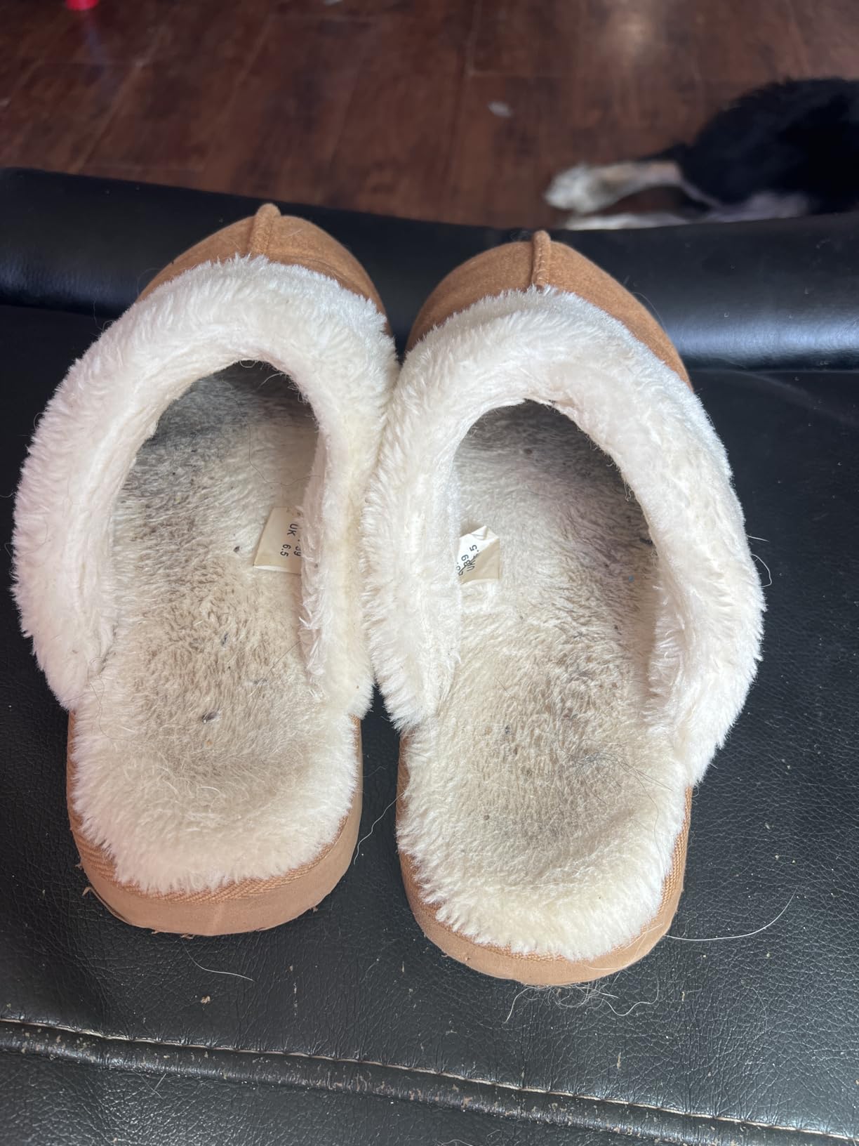 OOW Fuzzy Slippers for Women Cozy Faux Fur House Shoes Winter Warm Memory Foam Slippers for Indoor and Outdoor customer photo 2
