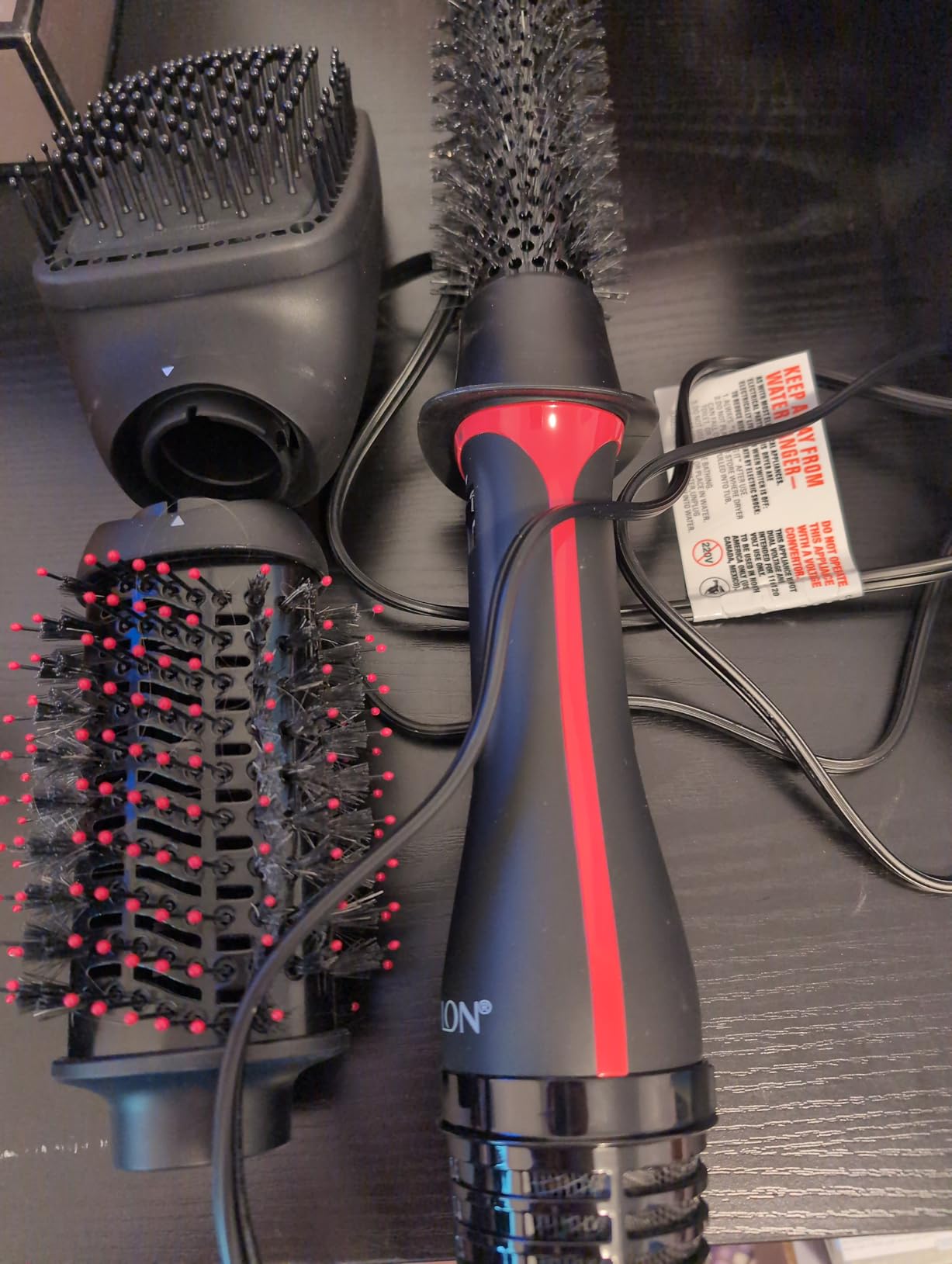 REVLON 3-in-1 Multi-Styler, Blow Dryer Brush, Blowout and Hair Straightener Brush in One to Dry, Curl, Smooth, Shape and Volumize Hair for Gorgeous Salon Blowouts customer photo 2