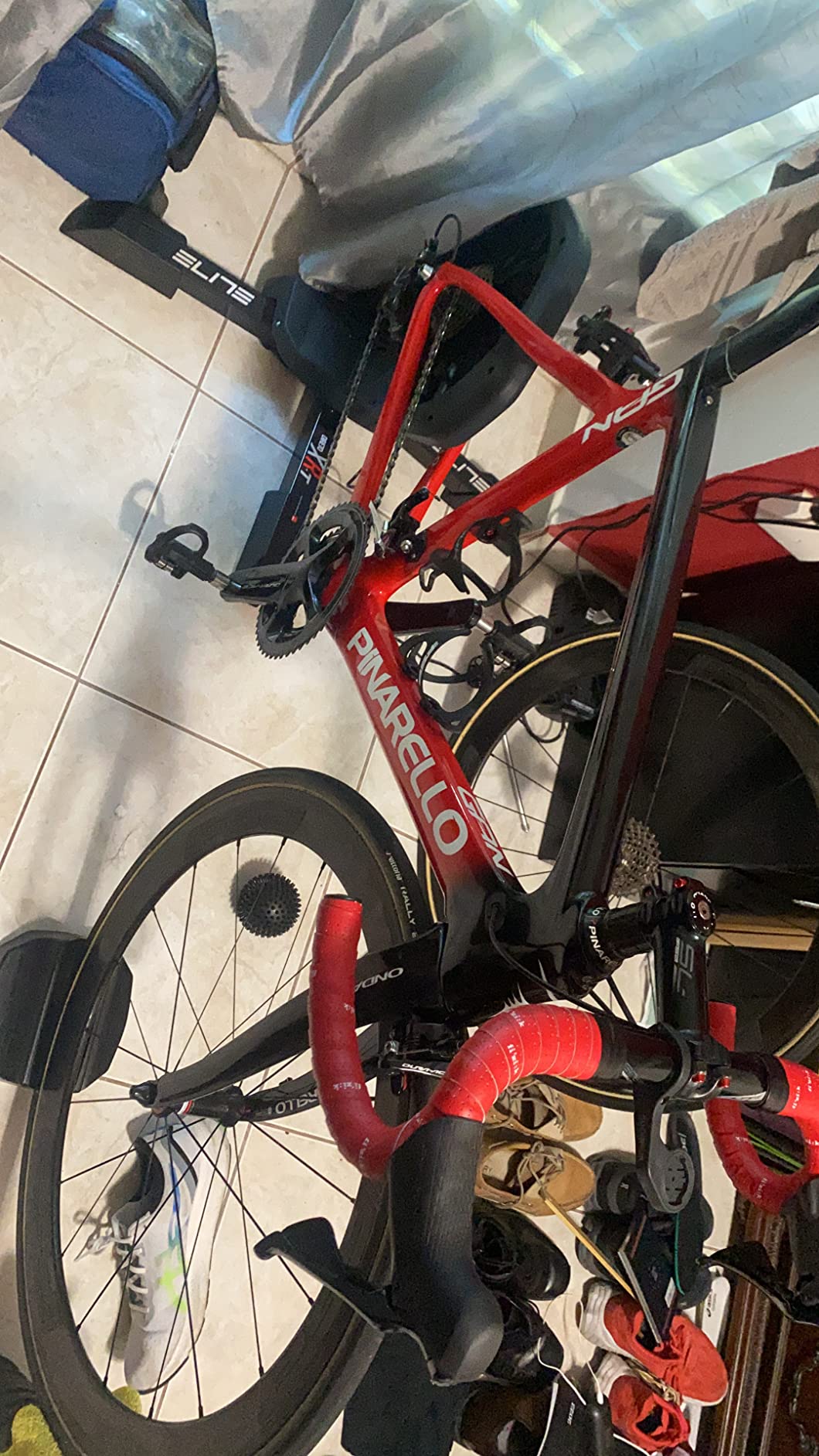 CYCPLUS R200 Smart Indoor Bike Trainer, 2200W Brushless Motor, 19% Gradient Simulator, Virtual Shifting, Uphill/Downhill Simulation, Super Silence for Realistic Indoor Cycling (Cassette Not Included) customer photo 1