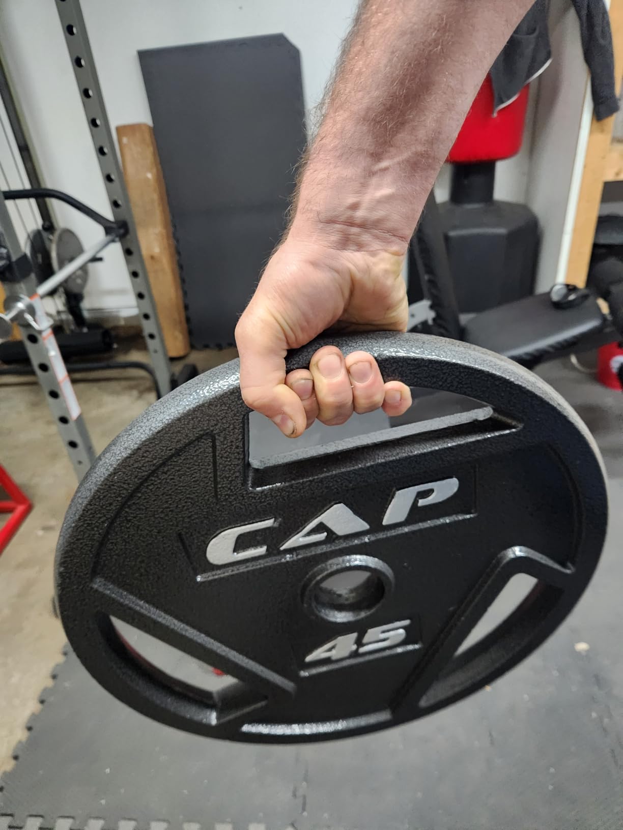 CAP Barbell 2-Inch Olympic Cast Iron Plate Weight Set | 75-285 lbs | Multiple Options customer photo 1