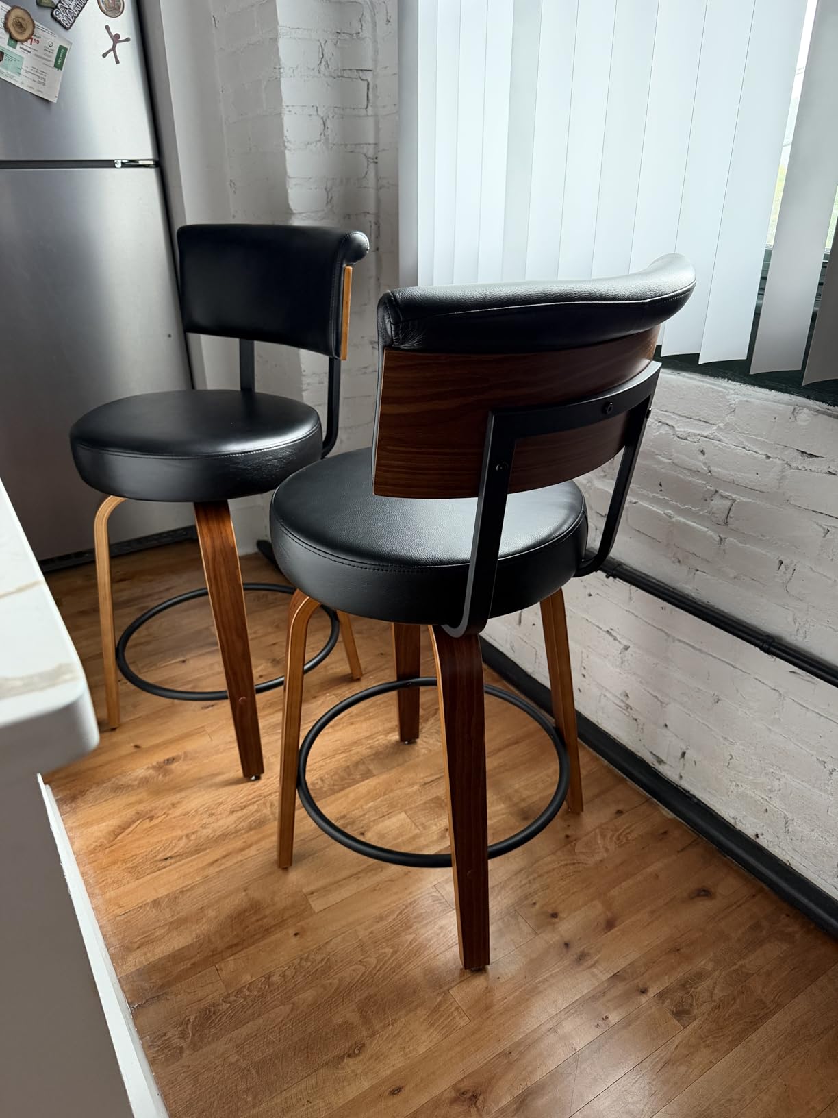 Swivel Counter Height Bar Stools Set of 2, 26
