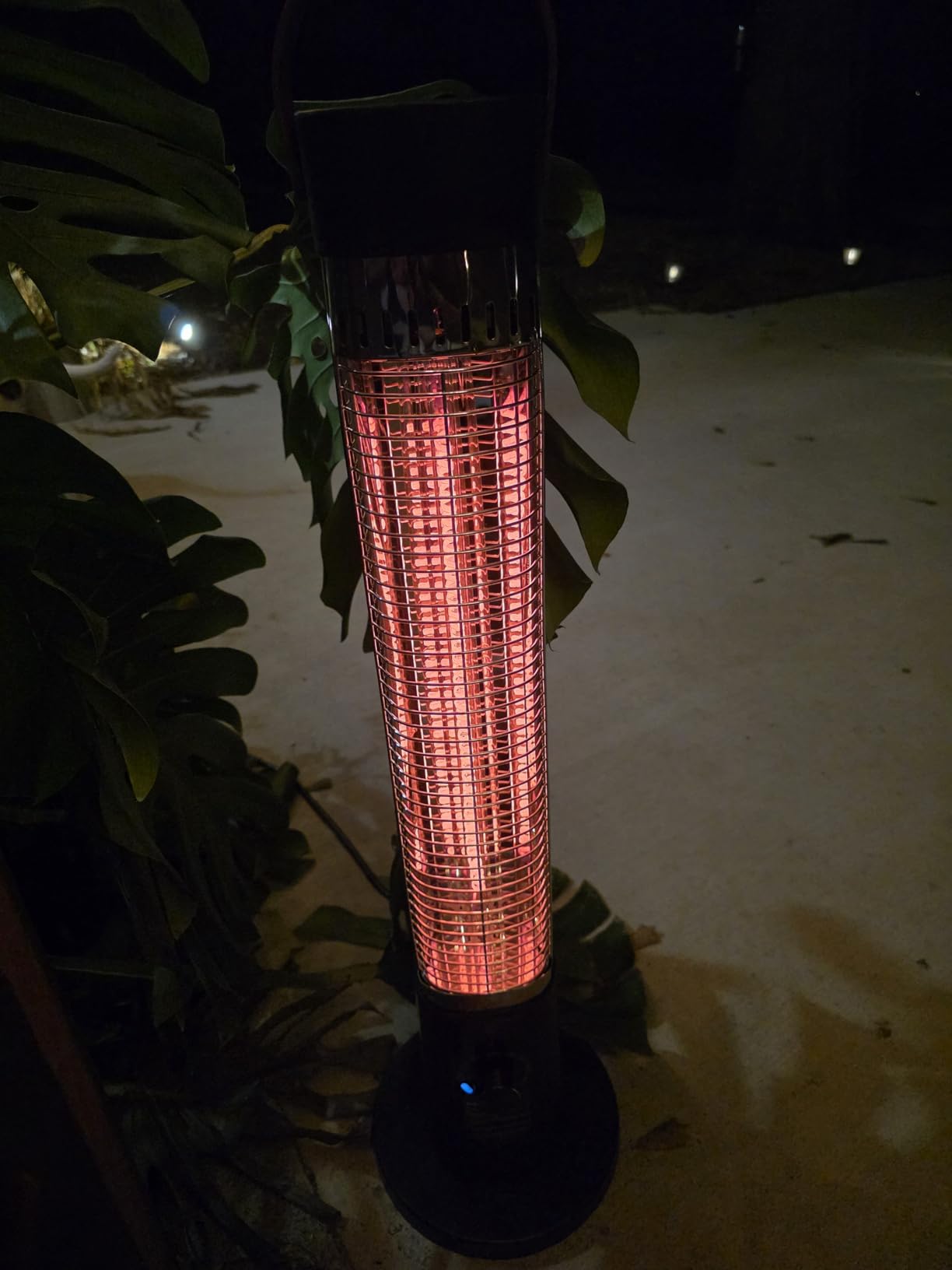 Patio Heater for Outdoor Use, Infrared Electric Outdoor Heater, 1500W Instant Heating, 60-Degree Oscillation, 9 Heat Levels, 9H Timer, Remote, for Garage, Backyard, Large Room, Indoor, White customer photo 2