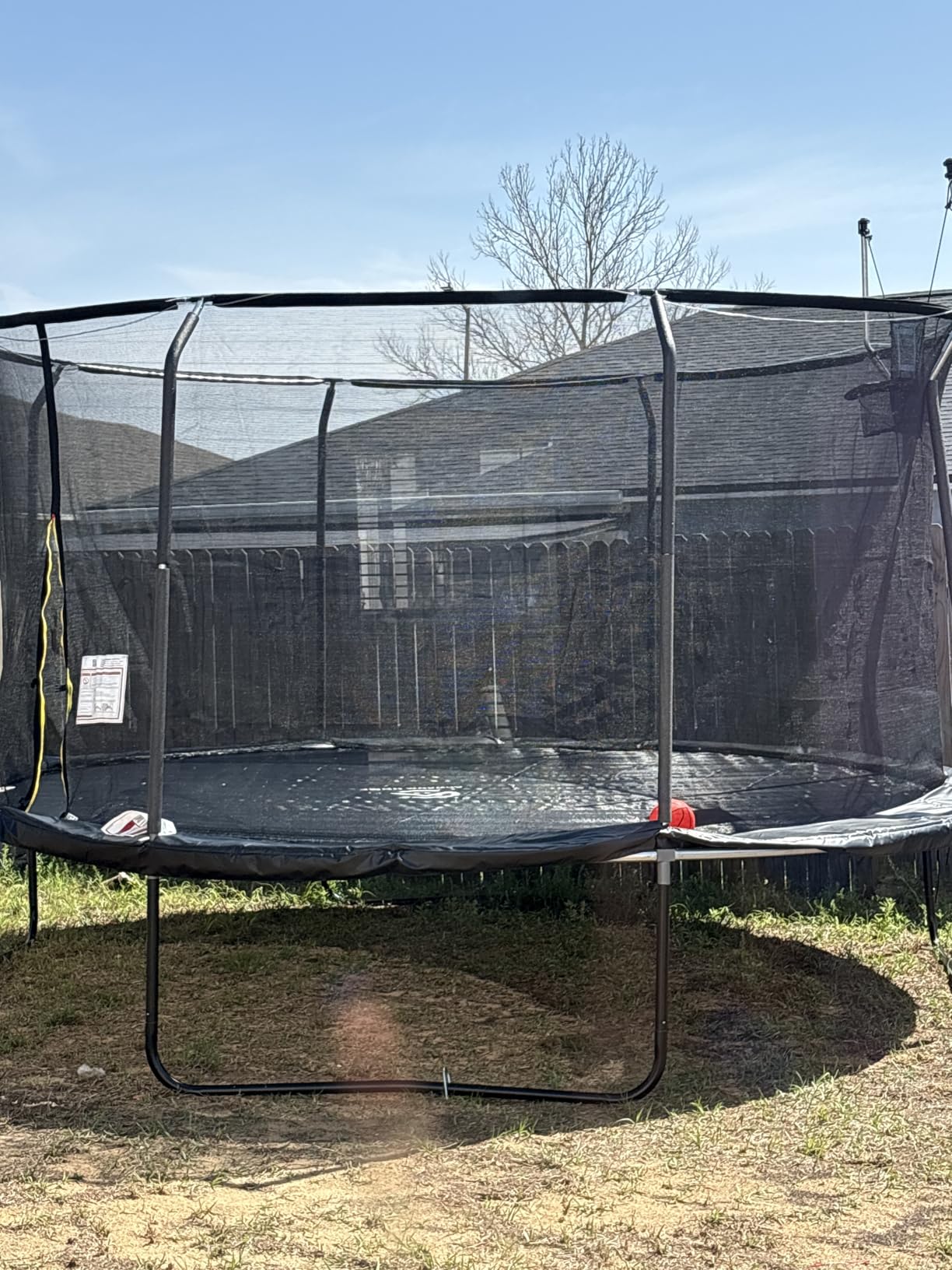ACWARM HOME Trampoline Outdoor 8FT 10FT 12FT 14FT 15FT 16FT Trampoline with Basketball Hoop and LED Lights, Recreational Trampolines for Kids and Adults with Enclosure Net & Ladder, ASTM Approved customer photo 2