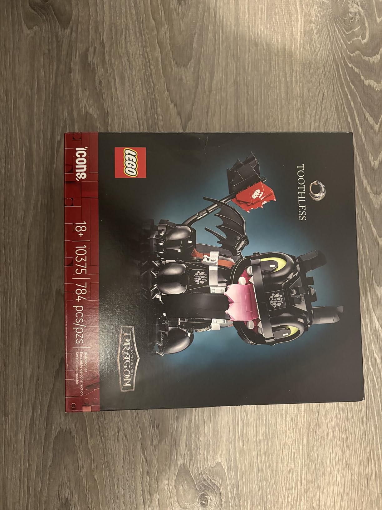LEGO Icons How to Train Your Dragon: Toothless Building Set for Adults, Ages 18+ - Room Decor for Office, Bedroom, or Book Shelf - Collectible for Movie Fans - Gift Idea for Birthdays - 10375 customer photo 1