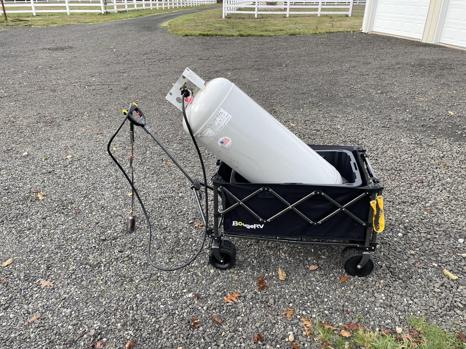 BougeRV Electric Utility Wagon w/ 133Wh Battery, Up to 440 lbs Load Capacity Collapsible Garden Cart, Outdoor Motor-Driven Foldable Wagon, Ideal for Camping, Gardening (Battery Charger NOT Included) customer photo 2