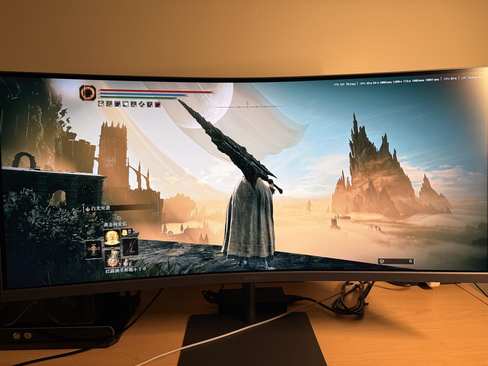 LG 34G630A-B 34-Inch Ultragear WQHD Curved Gaming Monitor, 240Hz, 1ms, FreeSync Premium, DisplayHDR 400 customer photo 2