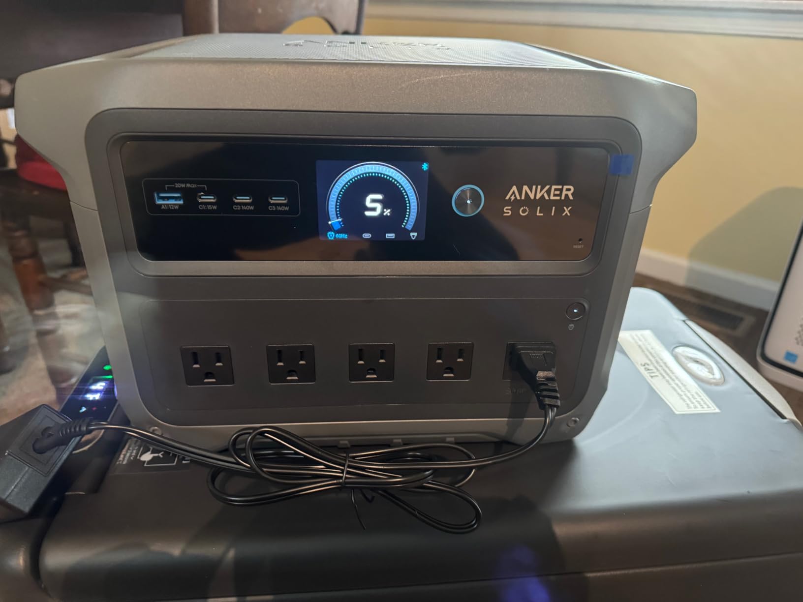 Anker SOLIX C1000 Gen 2 Portable Power Station, 2,000W (Peak 3,000W) Solar Generator, Full Charge in 49 Min, 1,024Wh LiFePO4 Battery for Home Backup, Power Outages, and Camping customer photo 2