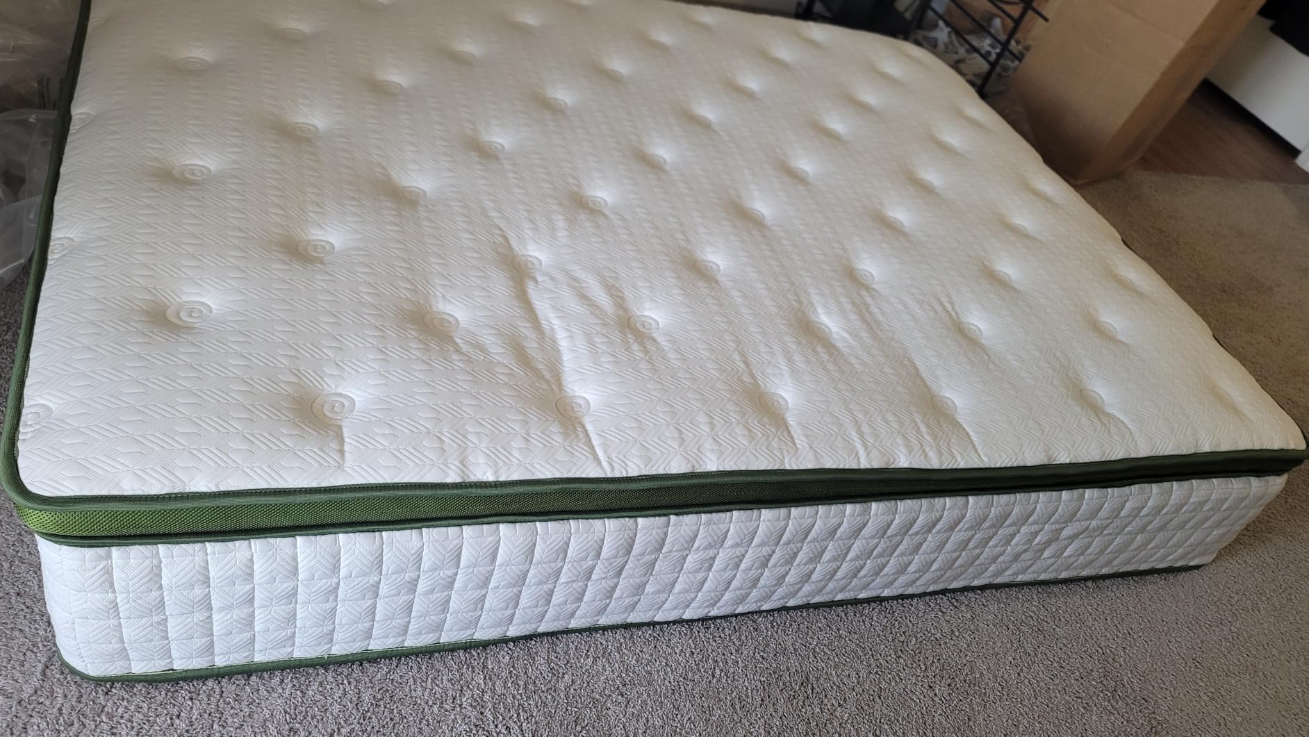 BedStory Extra Firm Queen Mattress 14 Inch, Hybrid Mattresses Queen Size -Targeted Lumbar & Shoulder Support for Back Pain Relief, Fiberglass-Free, CertiPUR-US Certified, 365-Night Trial customer photo 1