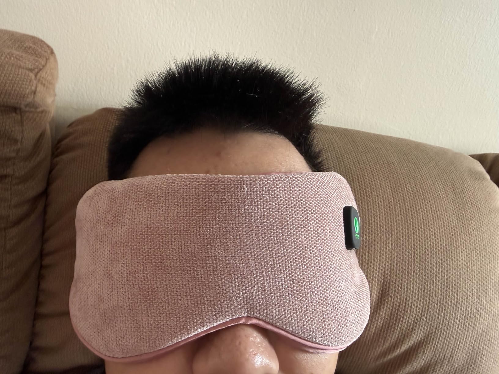Cordless Heated Eye Mask with 1500mAh Large Battery, 4 Heat Levels & 100% Blackout for Dry Eyes Relief, Fast Heating Eye Heating Pad with 2 Washable Covers for Sleep, Travel, MGD, Blepharitis customer photo 2