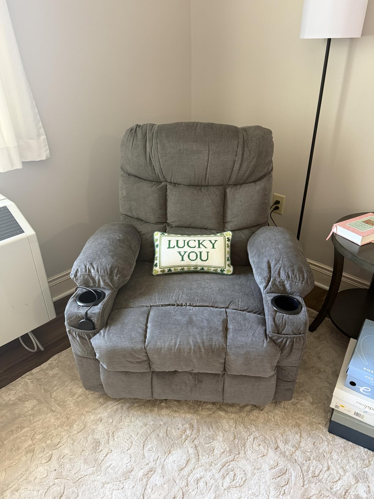 MAHOMICO Power Lift Recliner Chair for Elderly with Vibration Massage and Lumbar Heating, Electric Lift Recliner Single Sofa with Side Pocket, Two Cup Holders and USB Charge Port for Living Room customer photo 2