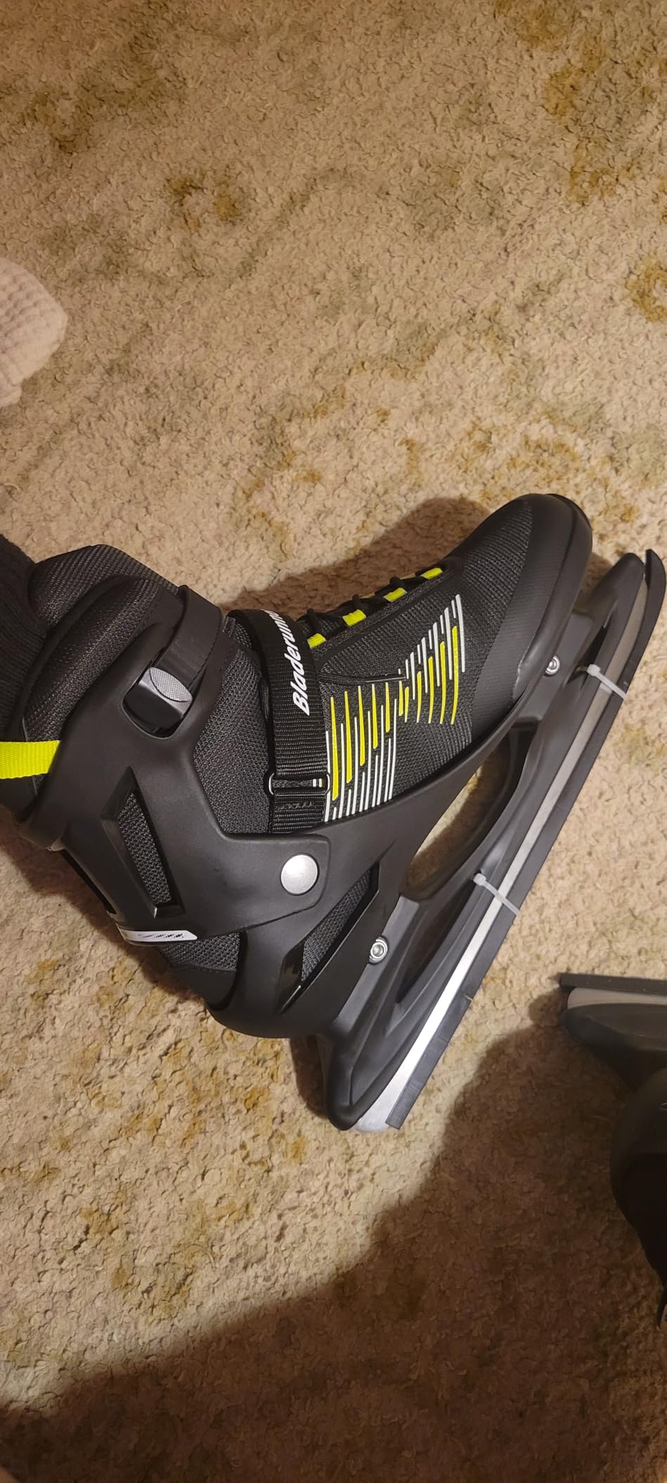 Bladerunner Ice by Rollerblade Igniter Men's Adult Ice Skates, Black and Lime customer photo 1