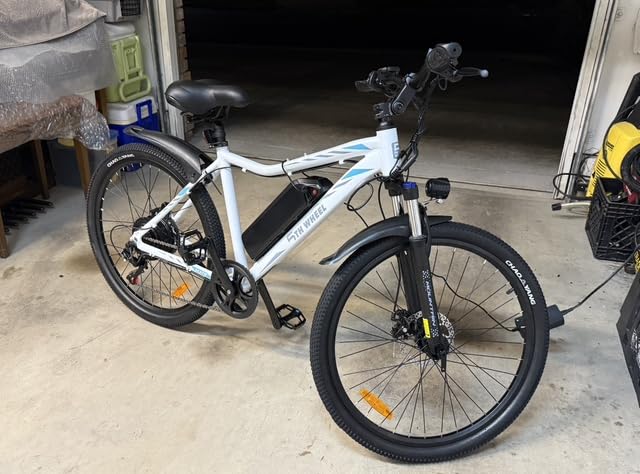 5TH WHEEL Mate Electric Bike for Adults, 1000W Peak Motor, 23MPH Top Speed, 468WH Removable Battery, 26 inch Commuting & Mountain E-Bike with Color LCD Display, 7-Speed Gears & Adjustable Stem Bicycle customer photo 1