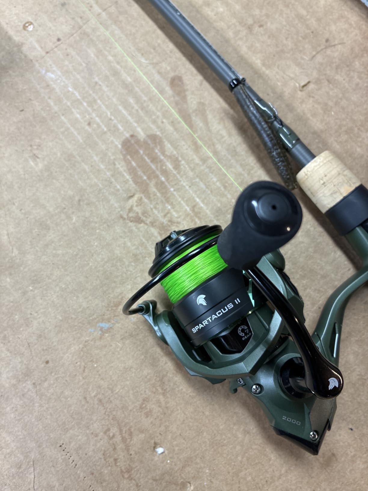 KastKing Spartacus II Spinning Reel - Sealed Carbon Fiber 22LBs Max Drag - 7+1 Stainless BB for Saltwater&Freshwater - 5.2:1 Gear Ratio - Size 500&1000 Perfect for Ice Fishing customer photo 2