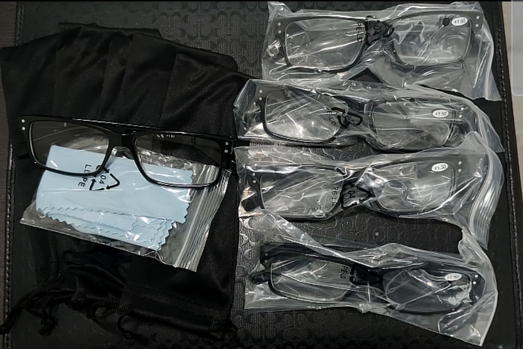 NORPERWIS Reading Glasses 5 Pairs Quality Readers Spring Hinge Glasses for Reading for Men and Women customer photo 1