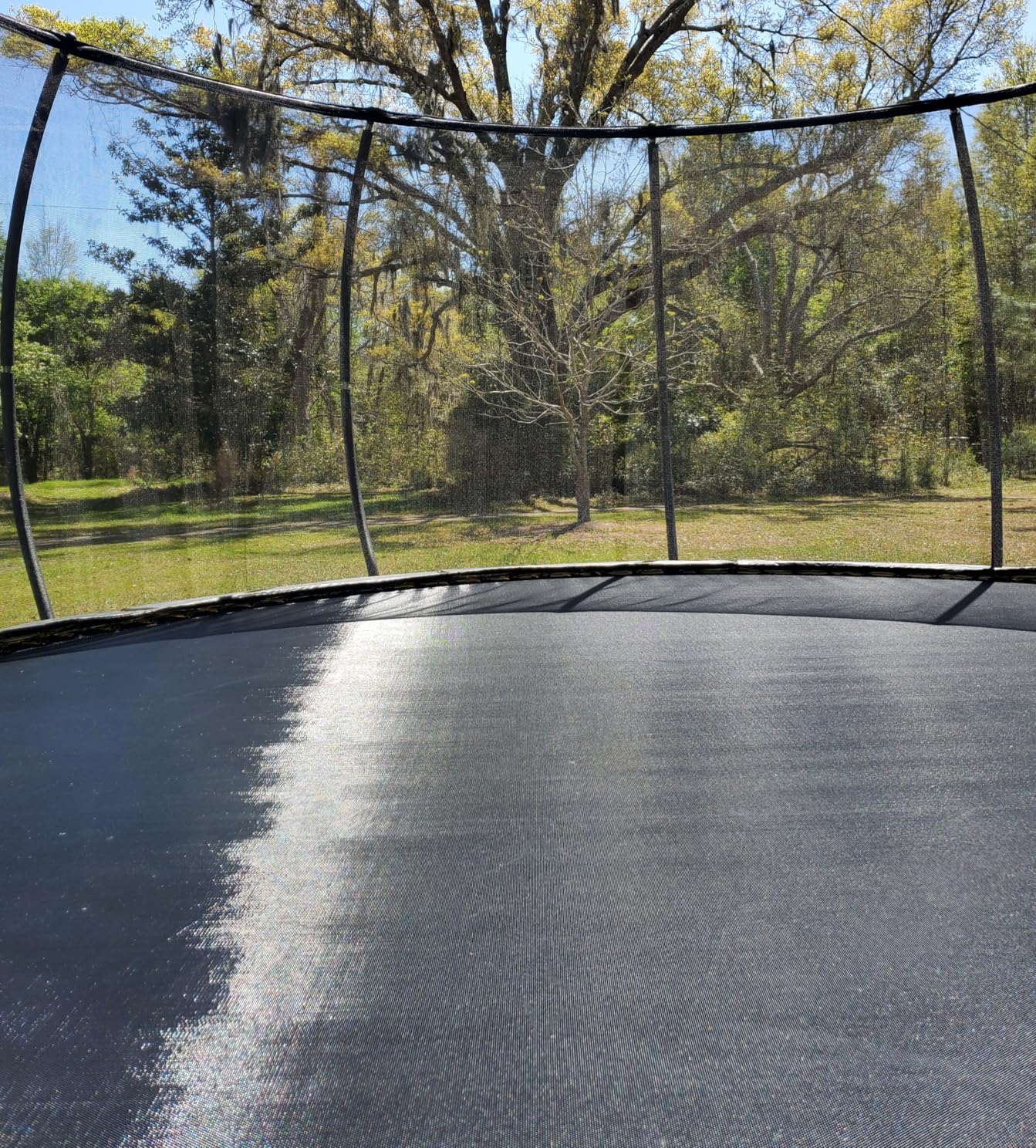 10FT 12FT 14FT 15FT 16FT Outdoor Trampoline with Enclosure Net, Heavy Duty Yard Trampolines, ASTM Approval Recreational Trampolines for Kids and Adults customer photo 1