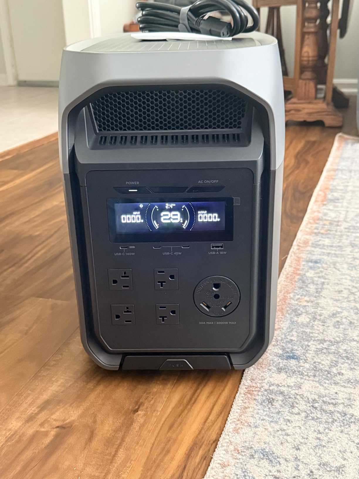 EF ECOFLOW Delta 3 Ultra Portable Power Station with 400W Solar Panel, 3072Wh LiFePO4 Battery, 3600W Output customer photo 2