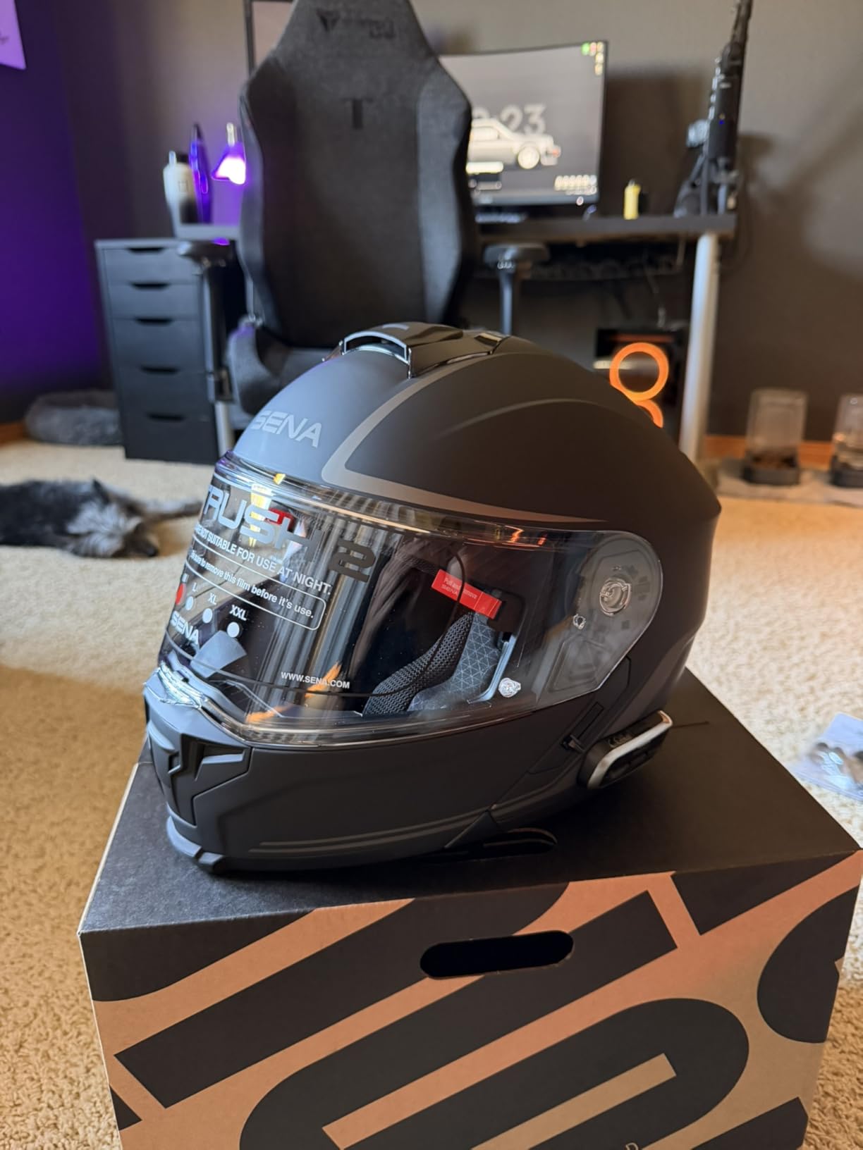Sena OUTRUSH 2 Modular Smart Motorcycle Helmet with Bluetooth Connectivity and Mesh Intercom Communication customer photo 1