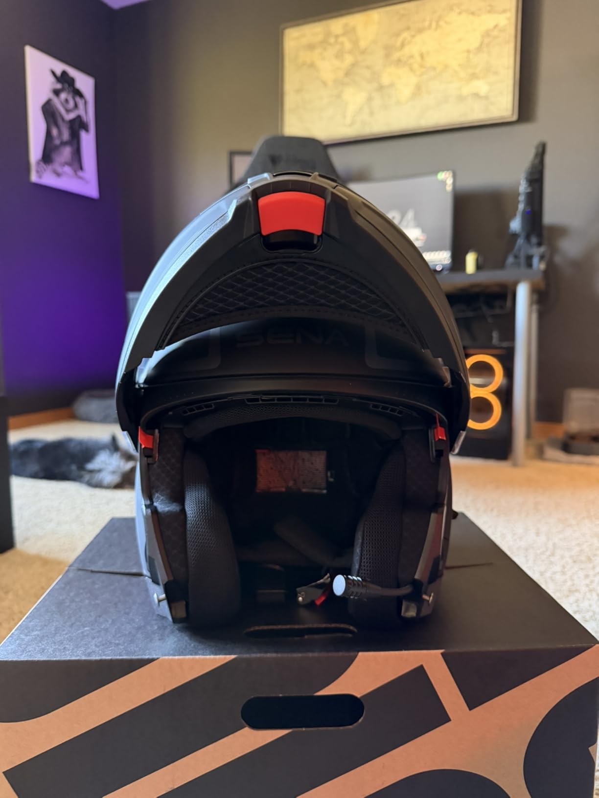 Sena OUTRUSH 2 Modular Smart Motorcycle Helmet with Bluetooth Connectivity and Mesh Intercom Communication customer photo 2