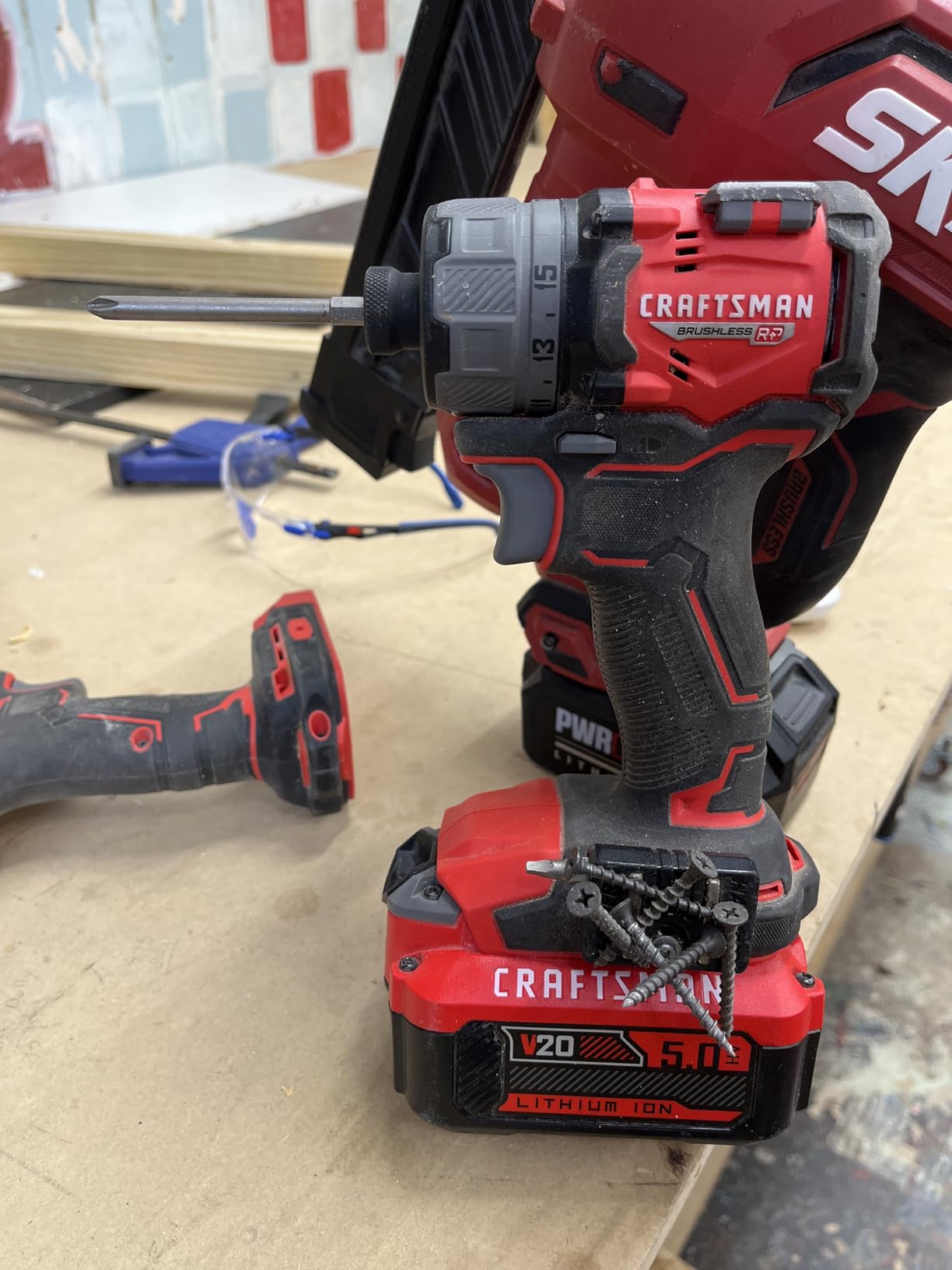 CRAFTSMAN V20 BRUSHLESS RP Compact Drill/Driver, Variable Speed Trigger, Built In LED, Includes Battery and Charger (CMCD714D1) customer photo 1