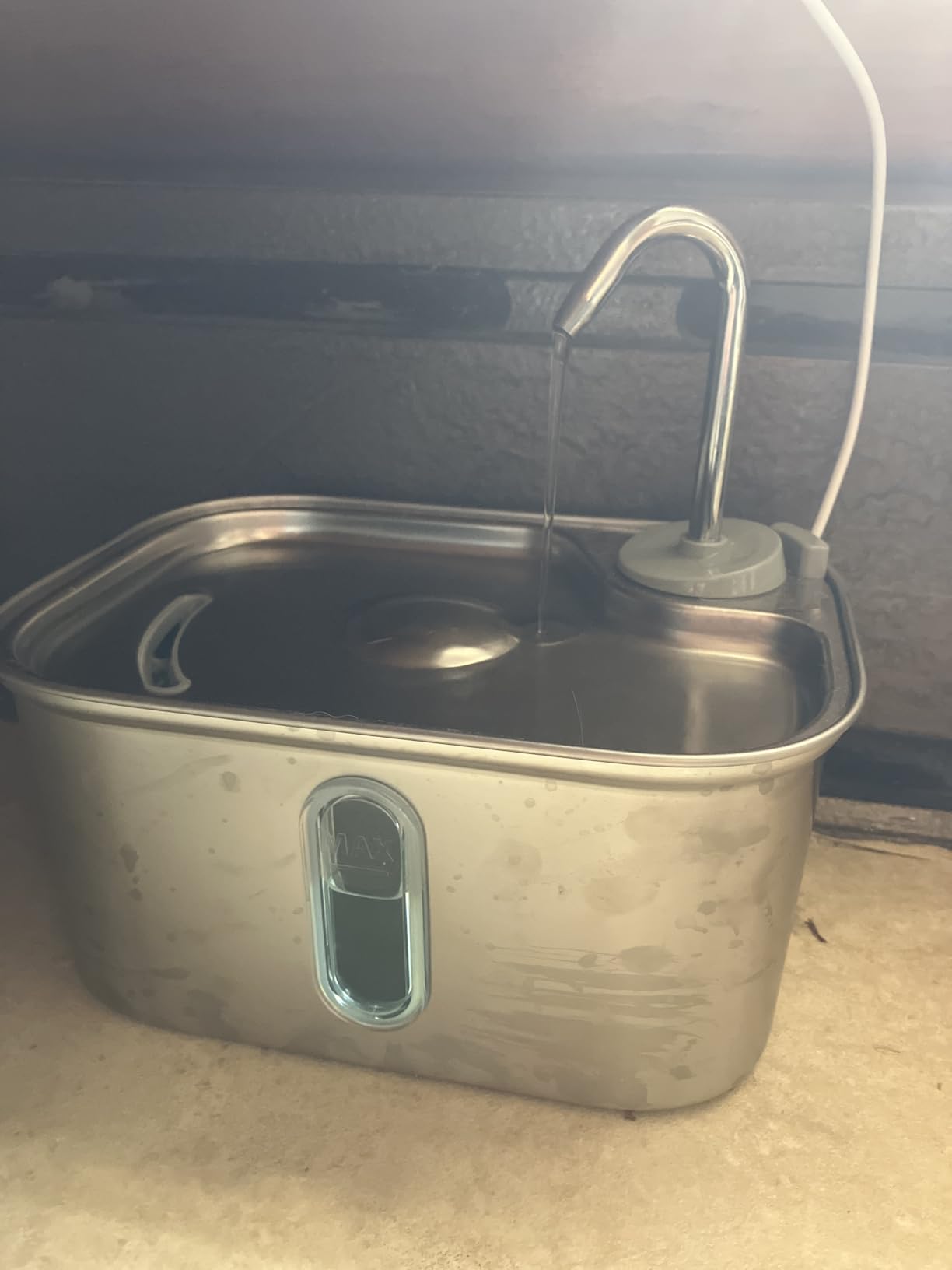 Cat Water Fountain Stainless Steel for Cats Indoor 2.5L 85oz by BPA-Free SUS304, Effective 6-Layer Filter Cat Fountain for Drinking 20dB Ultra Quiet & Soft Flow Metal Pet Water Fountain customer photo 2