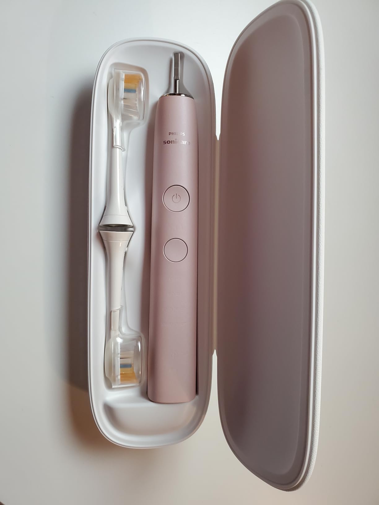 Philips Sonicare DiamondClean 9000 Electric Toothbrush - Sonic Toothbrush with App, Pressure Sensor, 12 Brushing Settings, Replacement Reminder, USB Charging Case, Black & Rose Gold, 2-Pack, HX9912/71 customer photo 2
