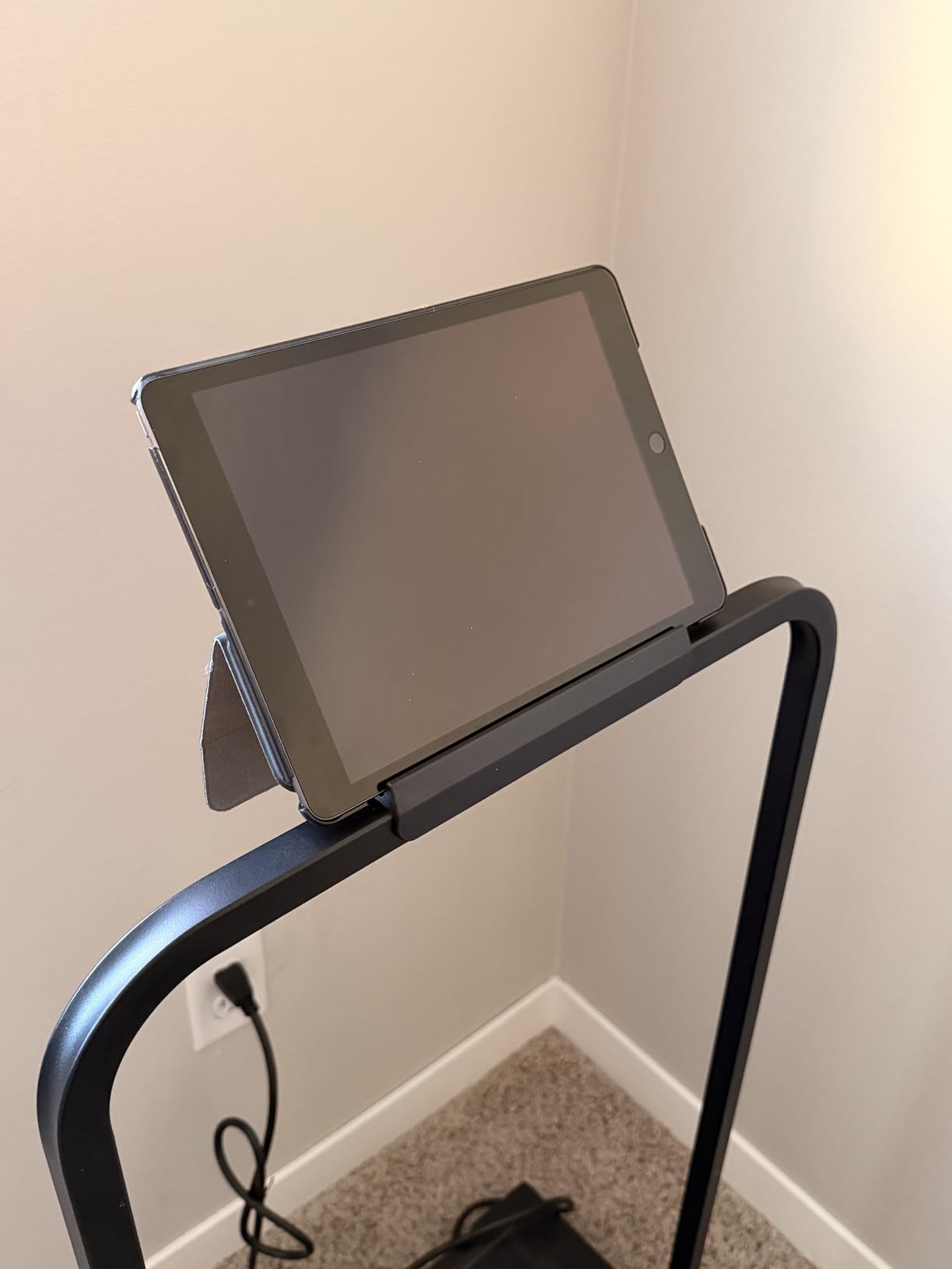 Walking Pad Treadmill for Home - Folding Treadmills with Handle Bar Portable Compact Fold up Indoor Foldable Handles Electric Walk Pads Small Spaces Mini Running Quiet Under Bed Office customer photo 2