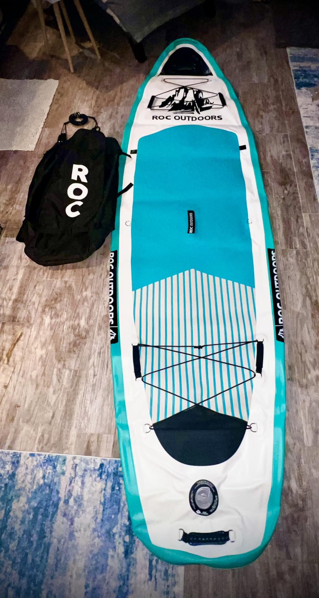 Roc Inflatable Stand Up Paddle Board with Premium SUP Paddle Board Accessories, Wide Stable Design, Non-Slip Comfort Deck for Youth & Adults customer photo 1