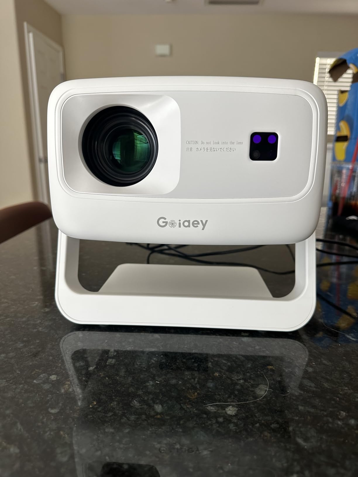 [3500 Ultra Bright/Official Apps Downloads/65W Dolby Audio/4K Support] Smart Outdoor Projector with WiFi and Bluetooth, Auto Focus, All-in-One Streaming Apps Proyector, 2026 Upgraded from Grey Model customer photo 2