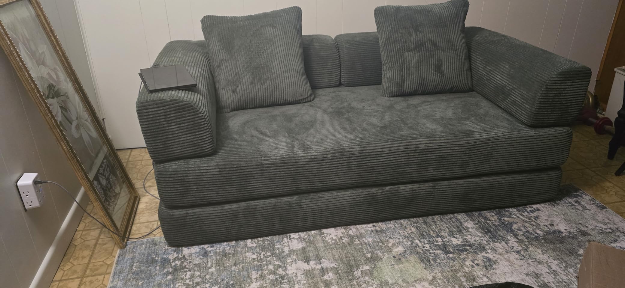 Cloud Boneless Couch Futon Sofa Bed, 5-in-1 Convertible Sofa Bed, 70