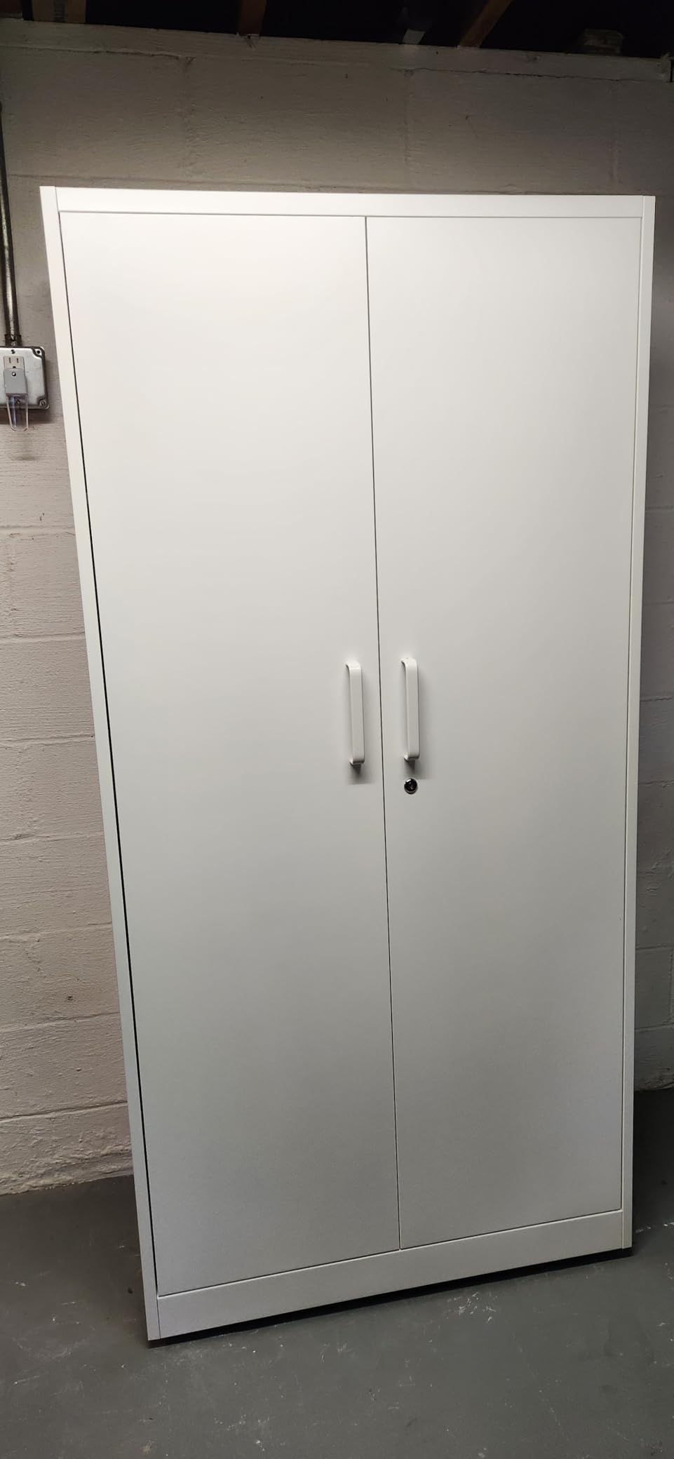 Letaya Metal Armoire Wardrobe Closet with 2 Drawers,18