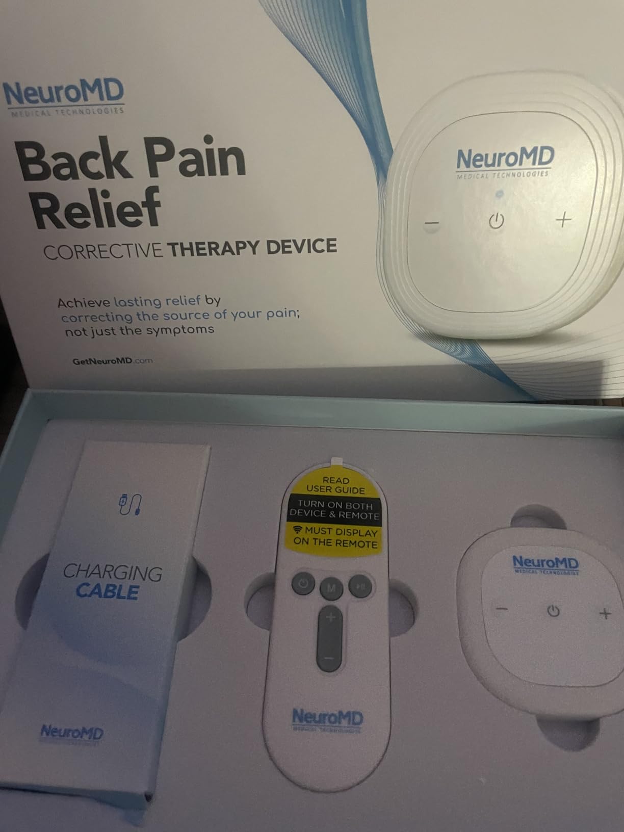 NeuroMD: Corrective Therapy Device for Back Pain - FSA-HSA Eligible NMES Wireless Muscle Stimulator for Pain Relief customer photo 1