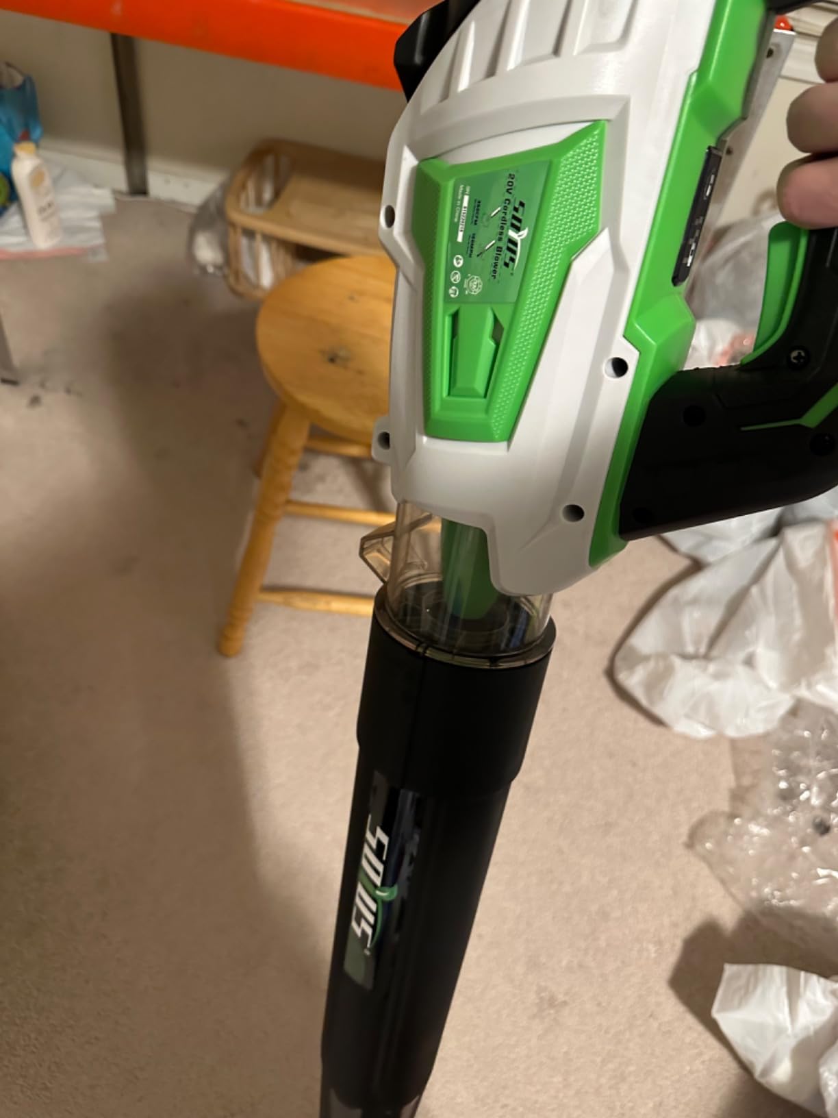 Cordless Leaf Blower & Vacuum SOYUS 3-in-1, Leaf Vacuum Mulcher 385CFM with Brushless Motor & 5 Speed Control, Electric Leaf Blower for Lawn Care, Included 45L Bag 2 x 20V 4.0Ah Battery and Charger customer photo 1