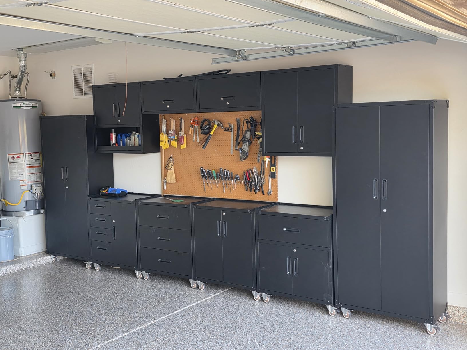 10-Piece Heavy Duty Steel Garage Cabinet System | All-in-One Modular Garage Cabinet Set for Ultimate Workshop Organization customer photo 1