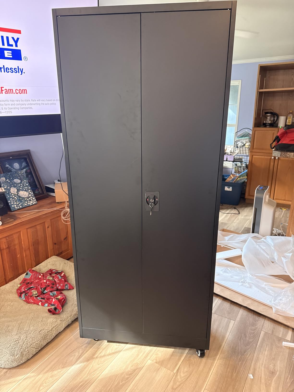 Yizosh Metal Garage Storage Cabinet with Locking Doors and Adjustable Shelves - 71