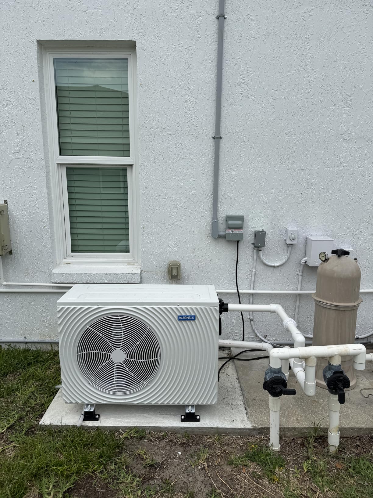 H5 Swimming Pool Heat Pump 18,000BTU 5,000 Gal High Efficiency COP4.1 Energy Save 45% Above Smart WiFi Control 110V customer photo 1