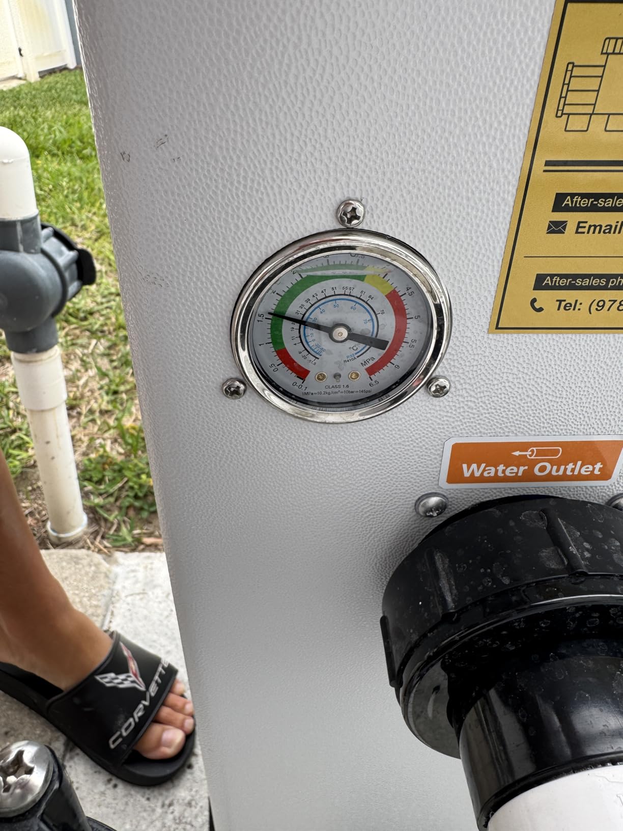 H5 Swimming Pool Heat Pump 18,000BTU 5,000 Gal High Efficiency COP4.1 Energy Save 45% Above Smart WiFi Control 110V customer photo 2