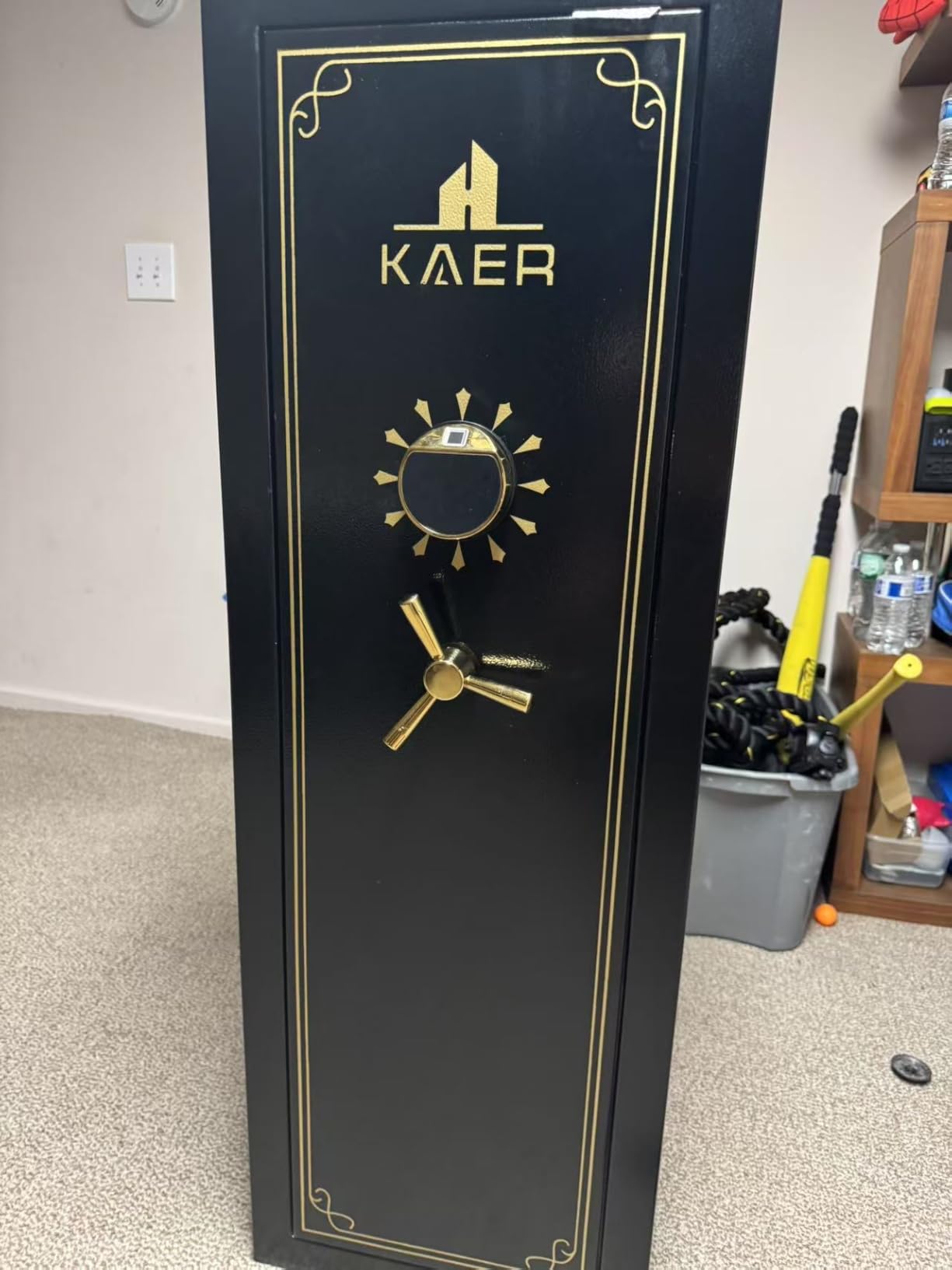 KAER 23-25 Biometric Gun Safe, Wider and Deeper Fingerprint Gun Safes for Rifle and Pistols, Large Quick Access Heavy-Duty Gun Cabinet for Firearm Ammo with Drawer & Gun Rack, Assembled customer photo 2